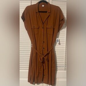 Button Down Linen Dress